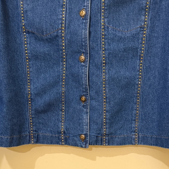 Gepetto Vintage Denim jacket Casual jacket Women’s Jeans  Size Small ( fits S-M) - Picture 3 of 6